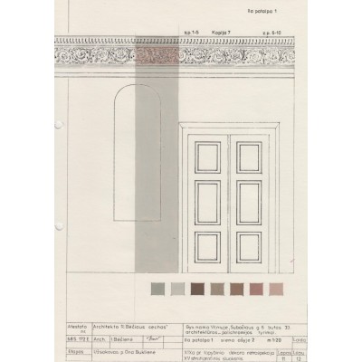 Subačiaus g. 6 Vilniuje, buto polichromijos tyrimai