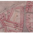 1845-1859 m. planas su medinėmis arklidėmis